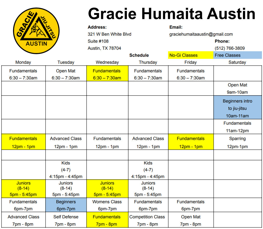 Gracie Humaita austin