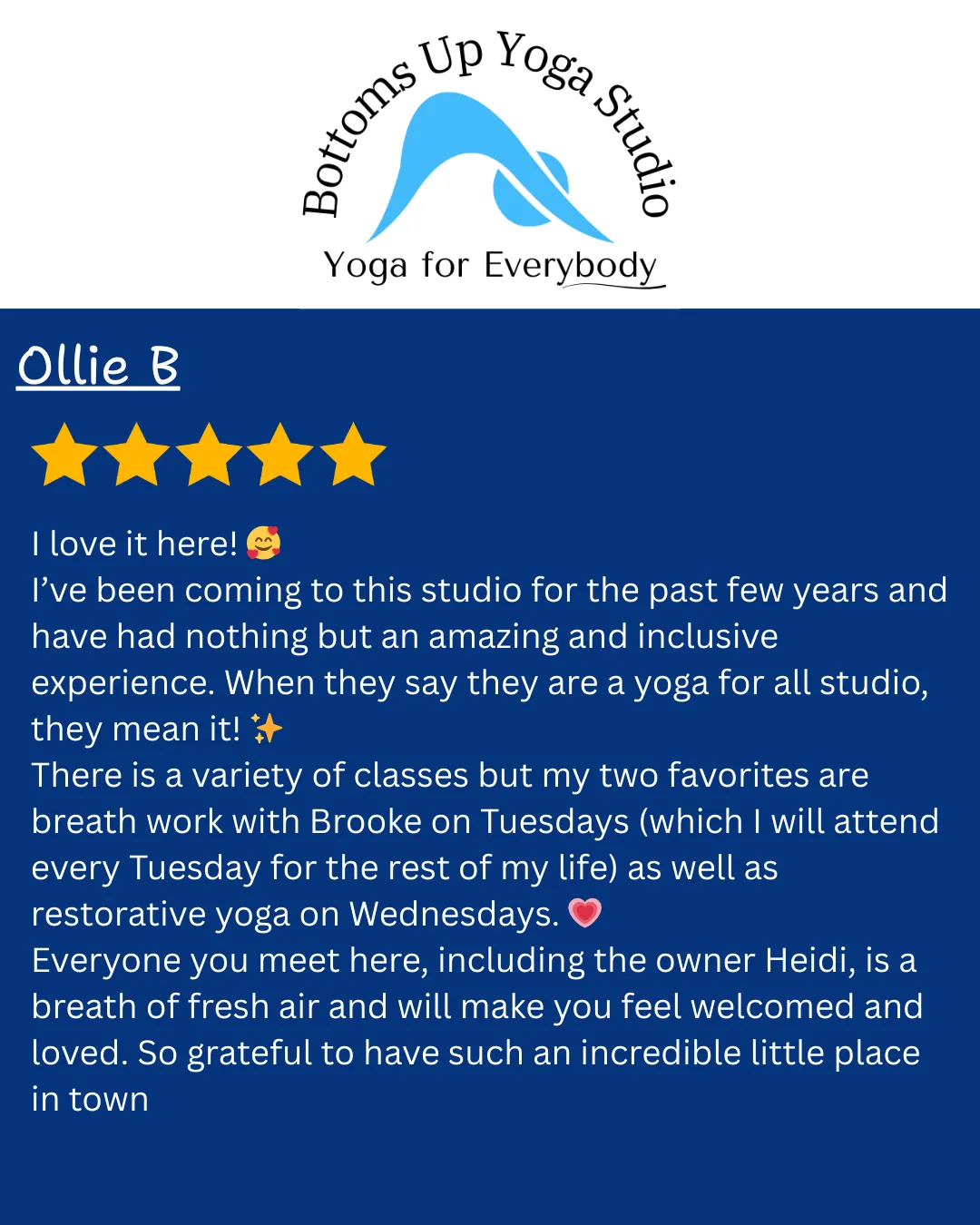 Bottom's Up Yoga LLC