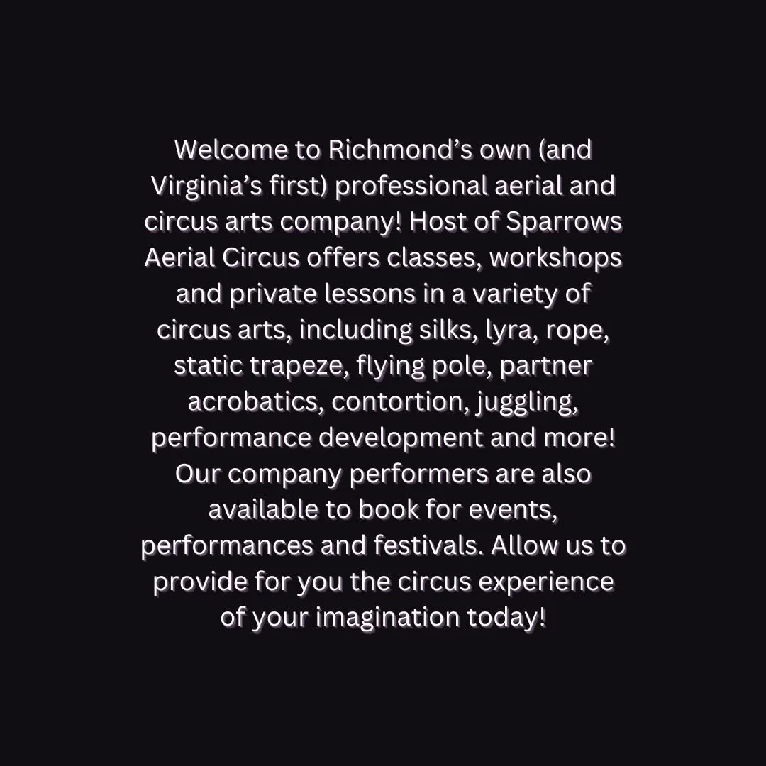 Host of Sparrows Aerial Circus!