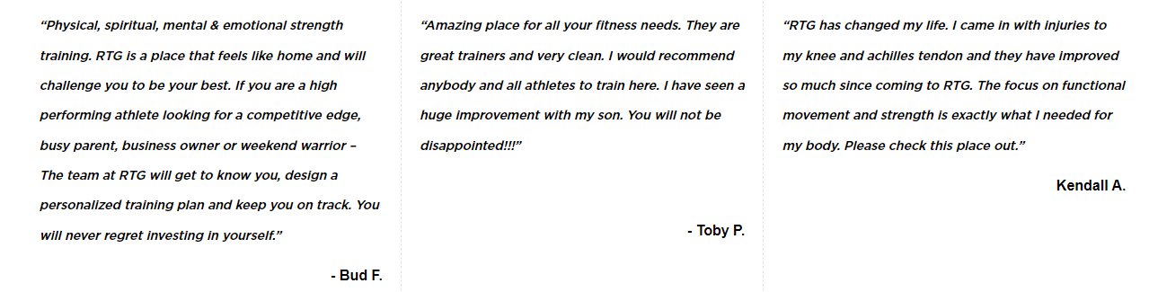 RTG Performance Academy
