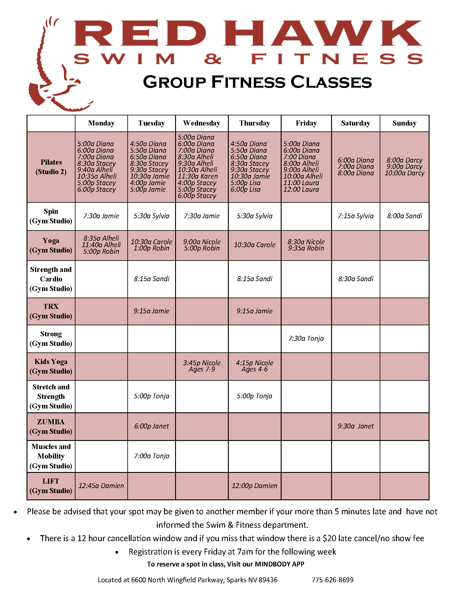 Red Hawk Golf and Resort Swim & Fitness Center