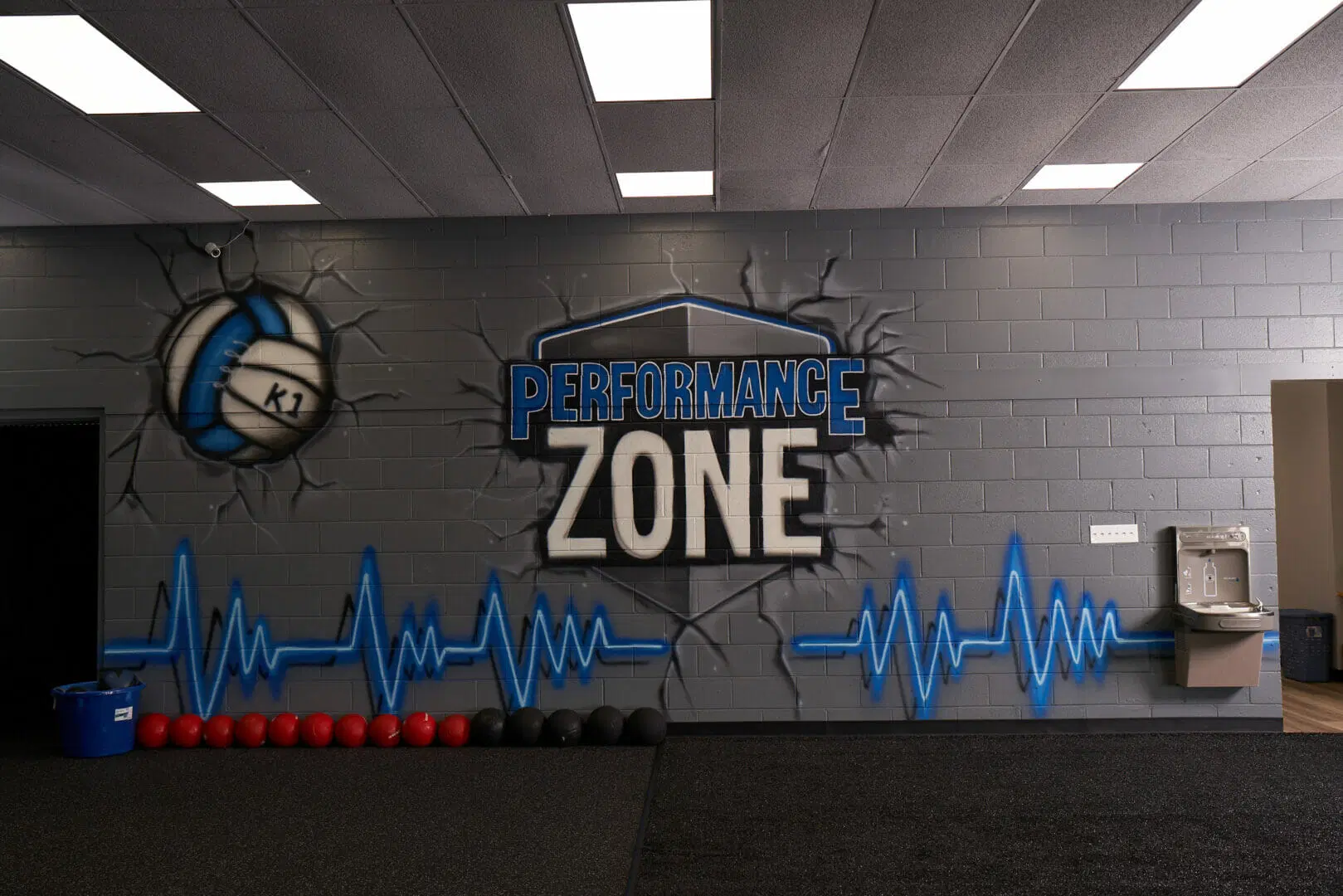 Sports center performance zone