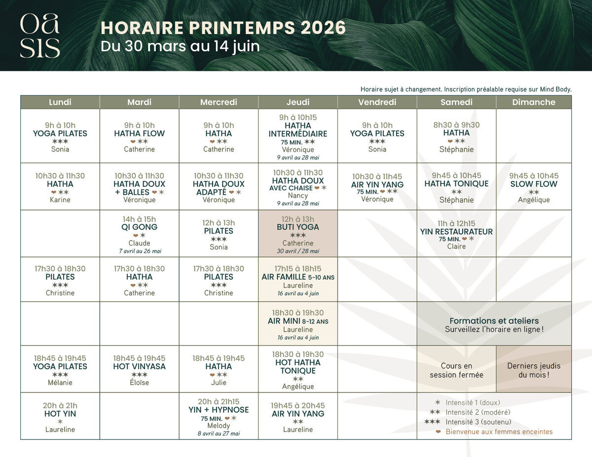 Oasis Yoga St-Nicolas
