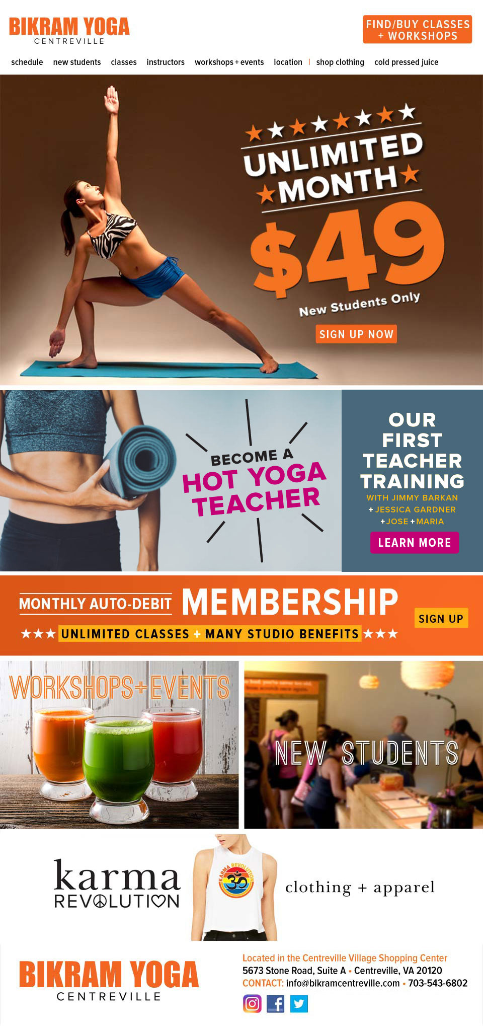 Bikram Hot Yoga Centreville
