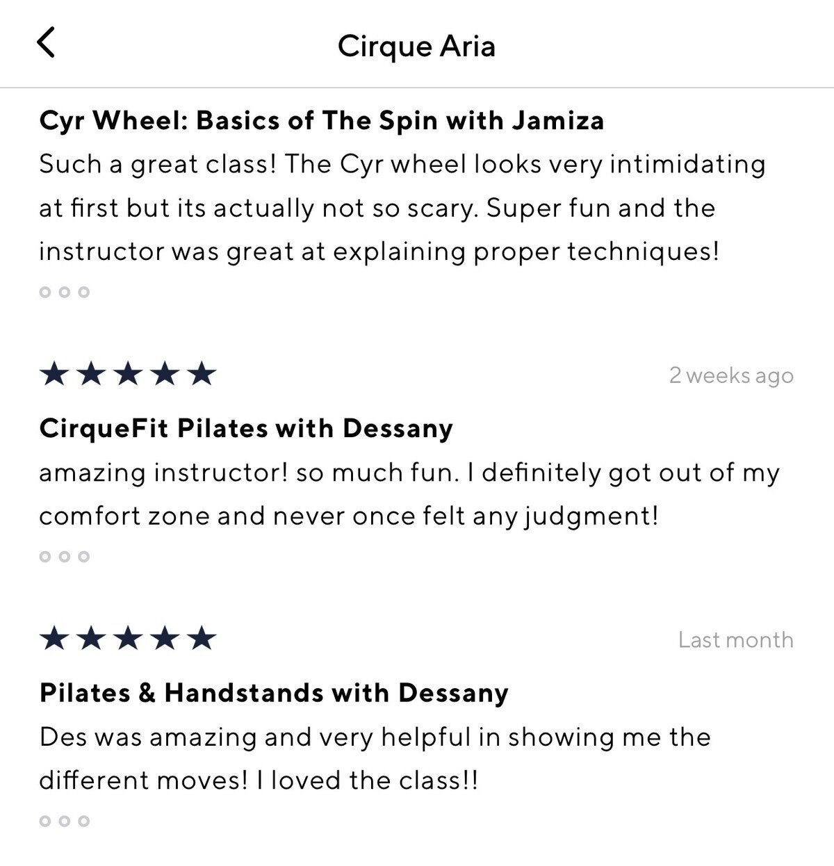 Cirque Aria